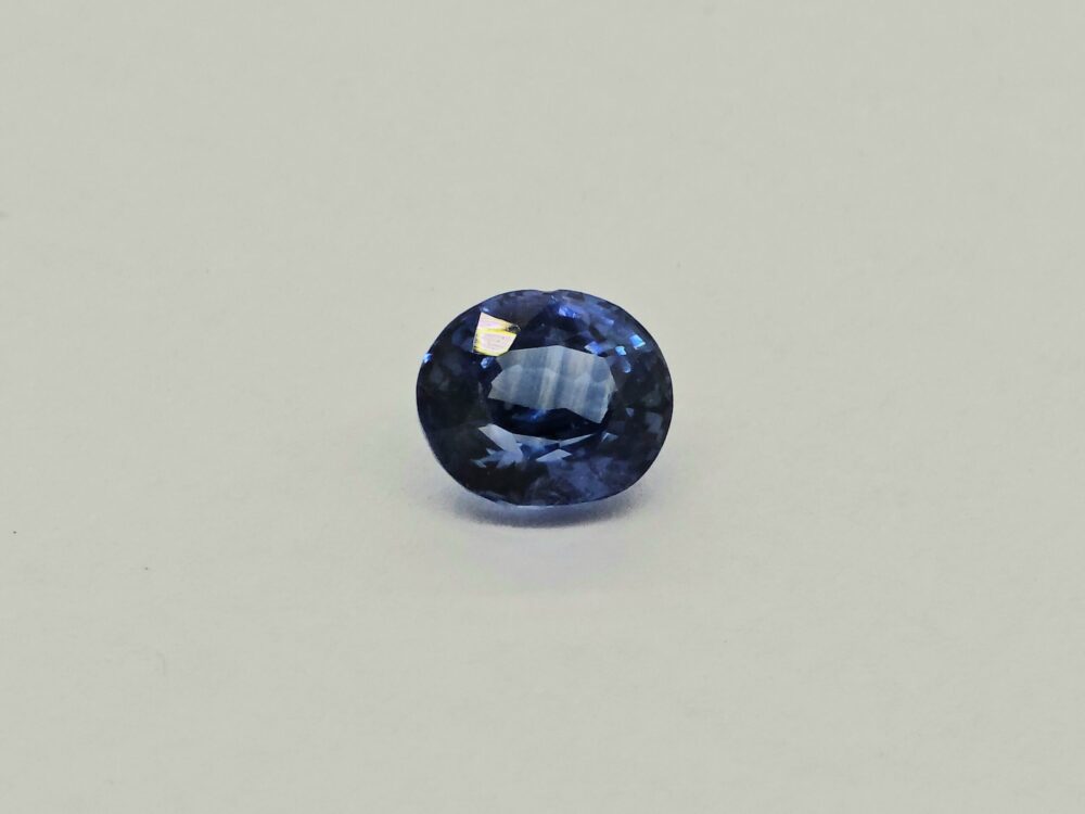 Natural Blue Sapphire 1 08 cts Oval Cut Heated Gemstone
