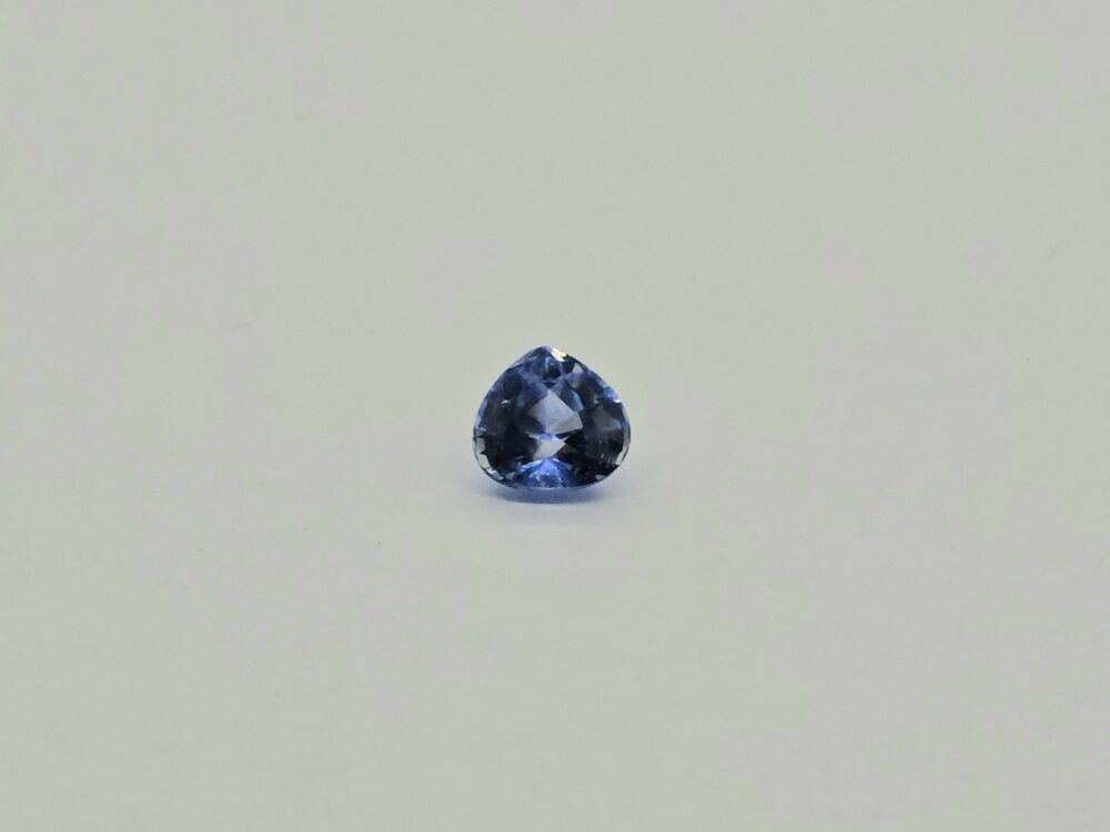 Heart Shaped Blue Sapphire 0 61cts Heated
