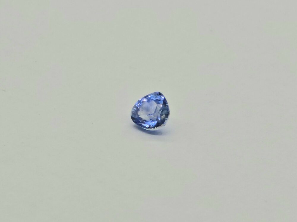 Heart Shaped Blue Sapphire 0 61cts Heated
