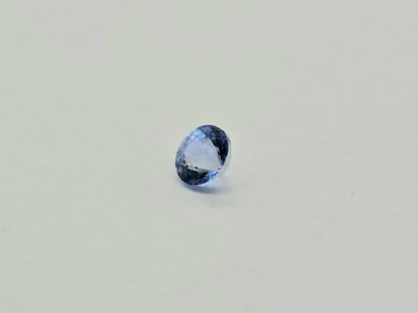 AGCL Certified Light Blue Round Cut Blue Sapphire 0.82 cts Heated Gemstone