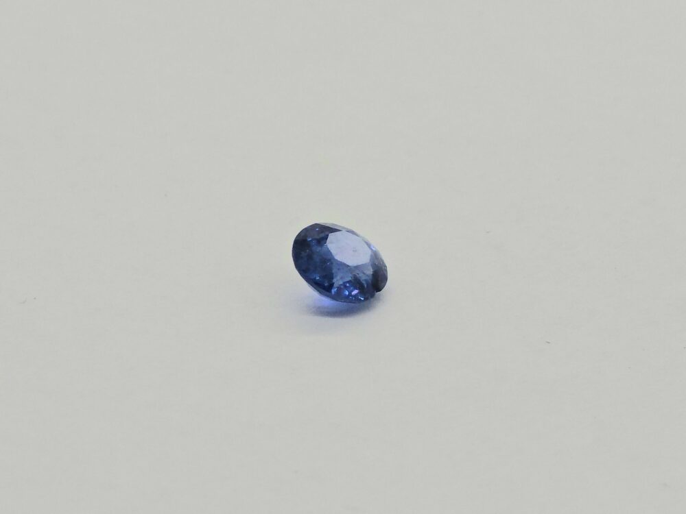 Unheated Blue Sapphire 0 78 cts Near Round Mixed Cut Gemstone